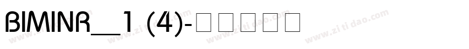 BIMINR__1 (4)字体转换